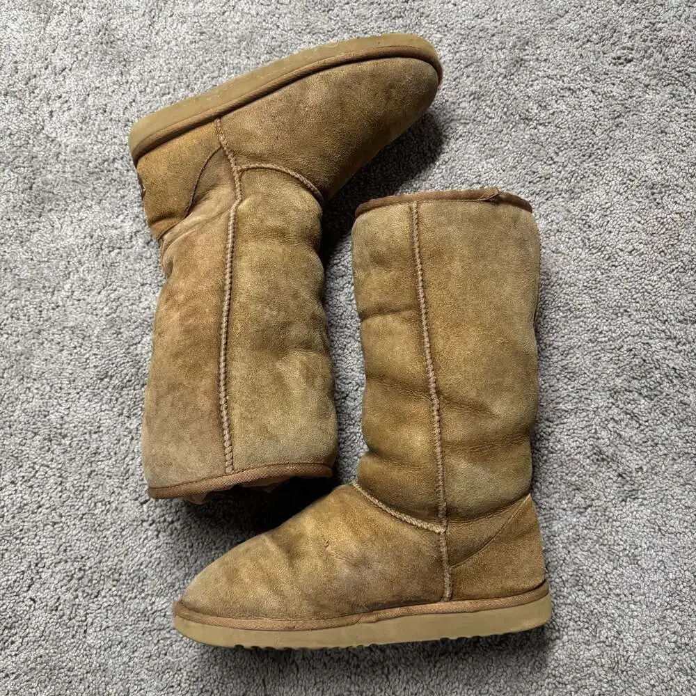 UGG Australia 5815 Classic Tall Chestnut Suede Sheepskin Boots